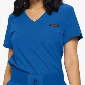 Monarch Uniforms Top Blue  Size Small